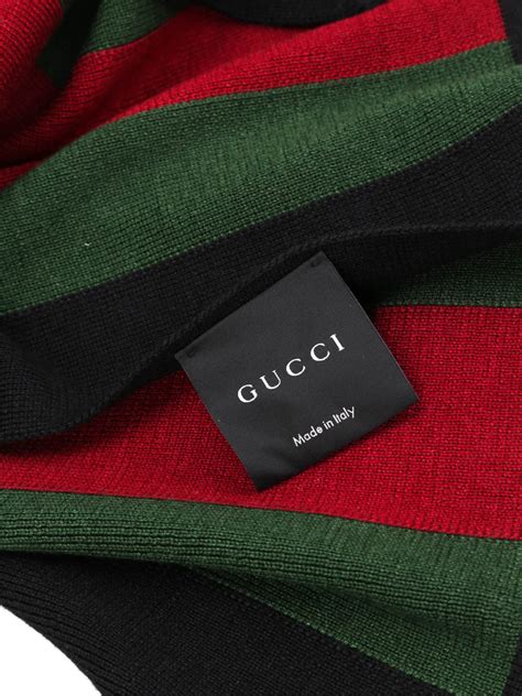 gucci knit signature web scarf|authentic gucci scarves.